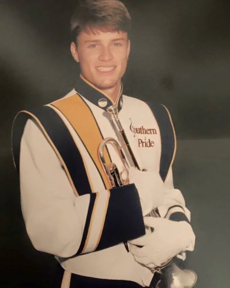 Russ during his marching days!