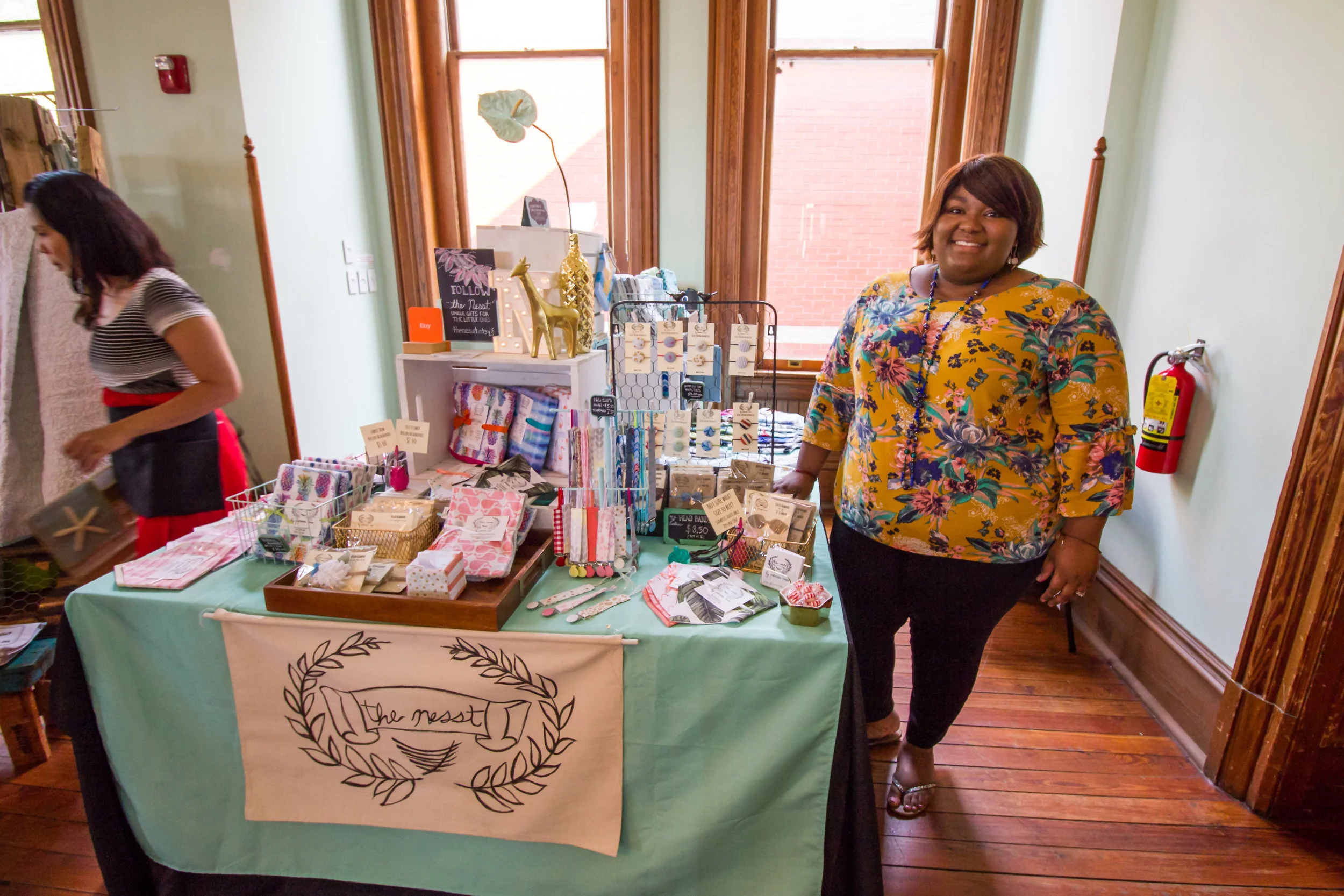 Patricia Ness and her adorable shop, the Nesst :: The Nesst offers unique essentials for babies and children including bibs, blankets, burp cloths, diaper change mats, hair accessories, toys, pacifier clips and more!