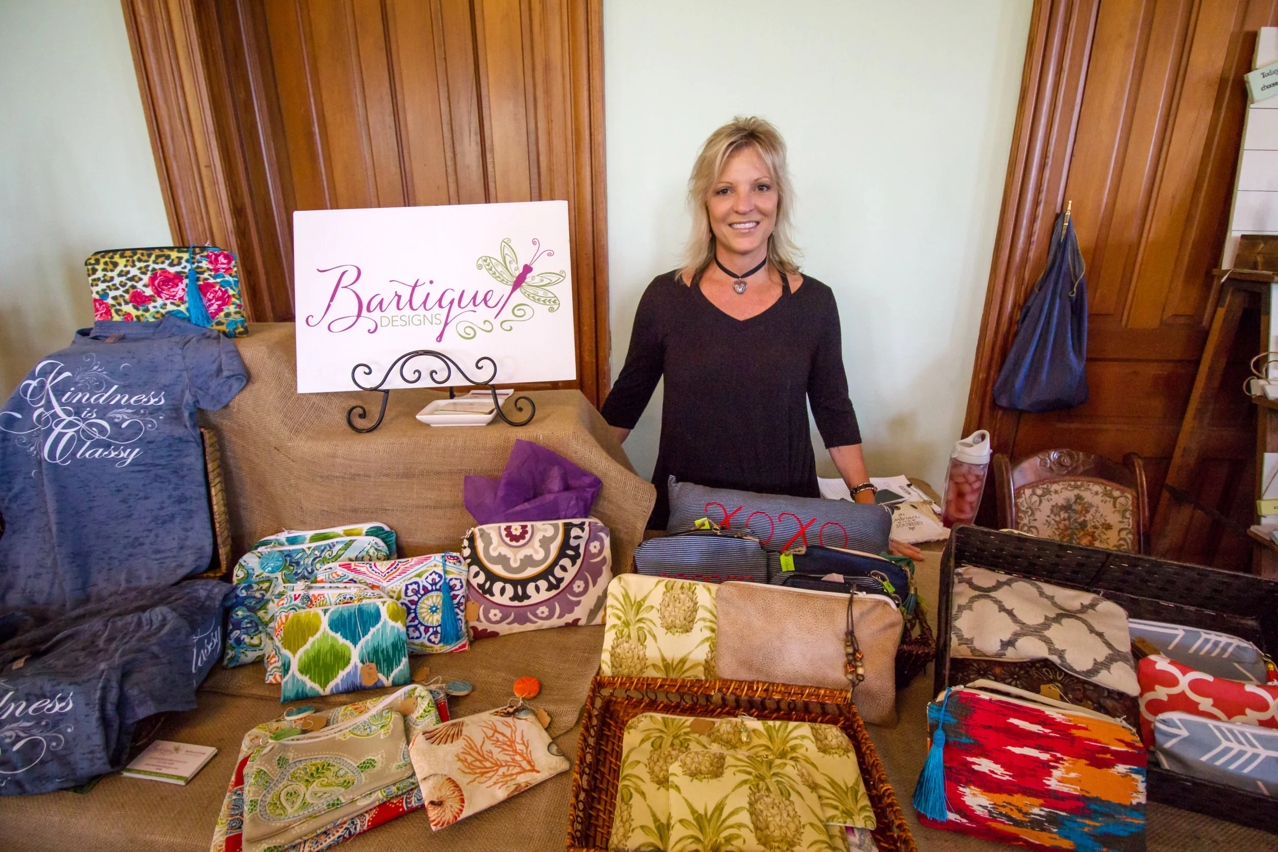 Barbara Kindle, Creative Director of Bartique! Designs :: We create beautiful infinity scarves, pouches and custom yoga mat bags. Place orders for our products on our website www.bartiquedesigns.com