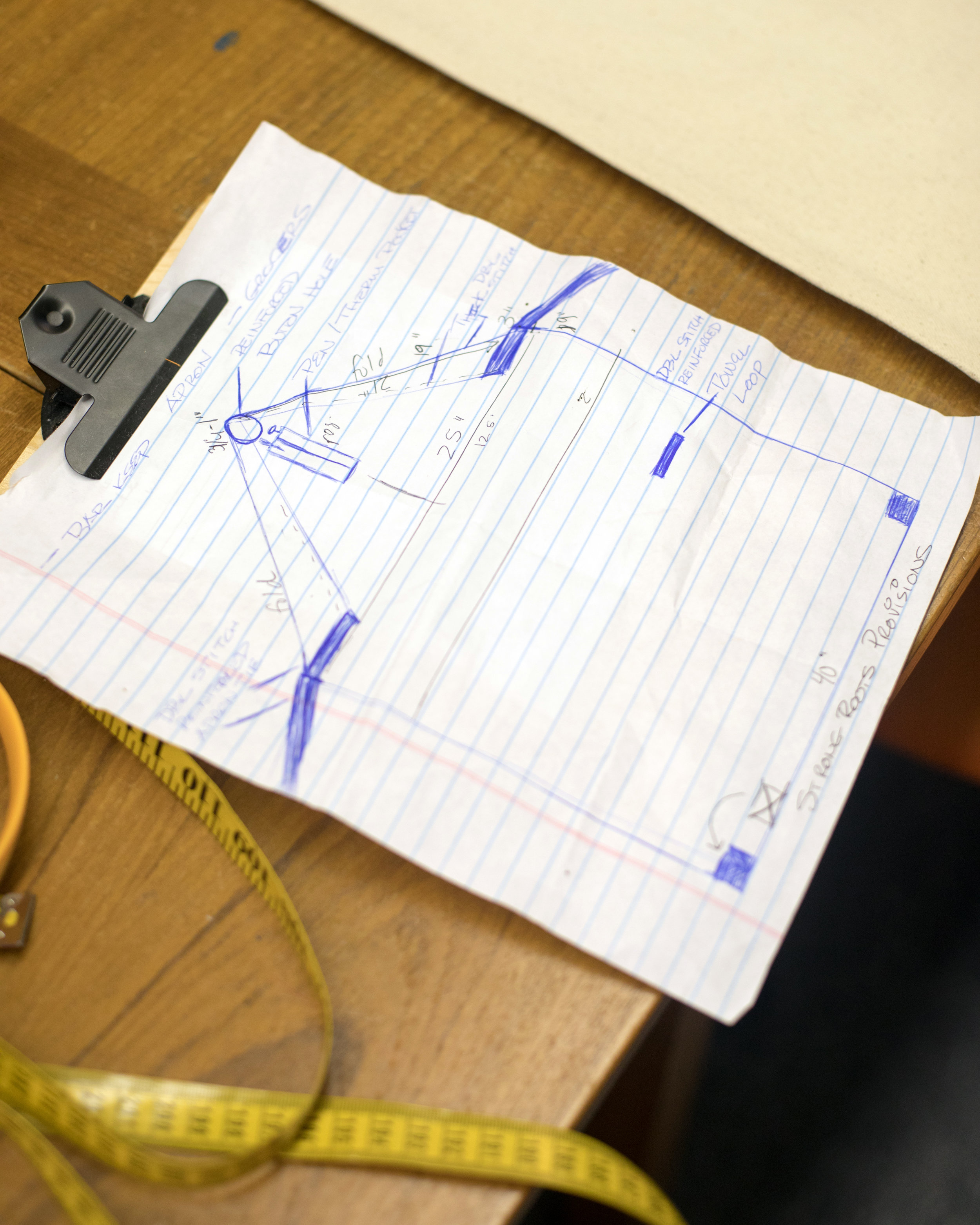 Blueprints for a custom order for another local business owner!