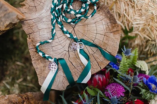 Handfasting is a centuries-old tradition and is one of my favorite uses of symbolism in weddings. The visual representation of two lives becoming one is a meaningful addition to the ceremony, and the cord serves as a reminder of a couple's commitment