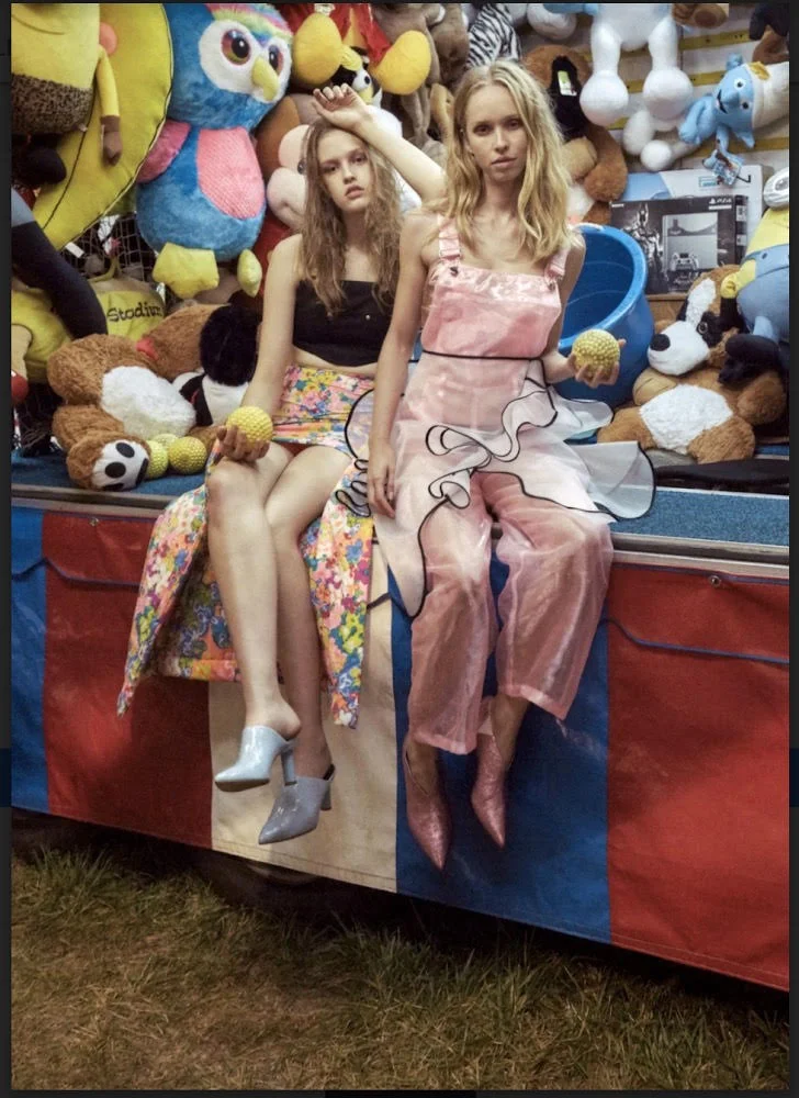 Organza overalls: Lynne Weare @lynnehw Photographer: David Hans Cooke @studio.davidhanscooke Stylist: Marisa Ellison: @marisa_ellison Makeup: Yui Ishibashi @yui_i Hair: Wade Lee @hairbywadelee Models: Emma at Silent Models NY and Farrah at Elite Models NYC