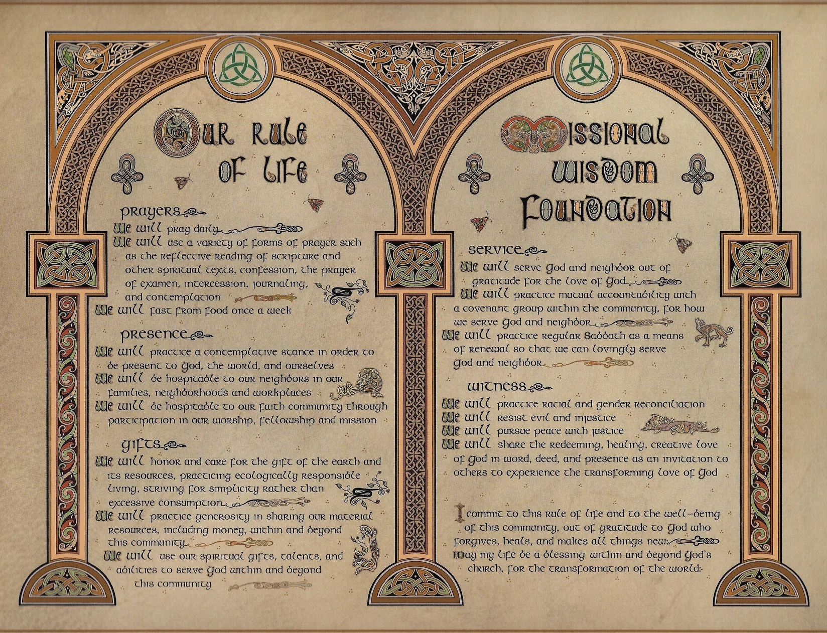 Rule of Life on Canvas