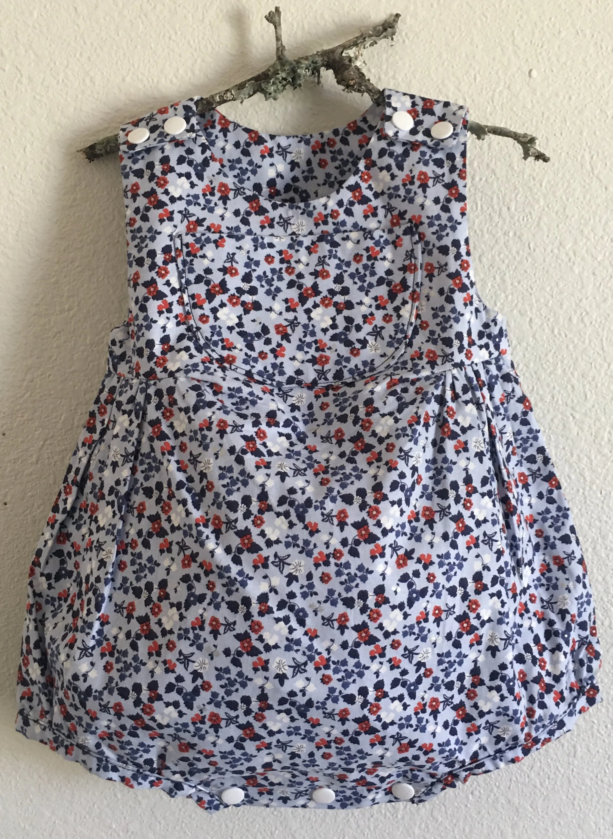 Baby Romper/Bubble - Blue Posey