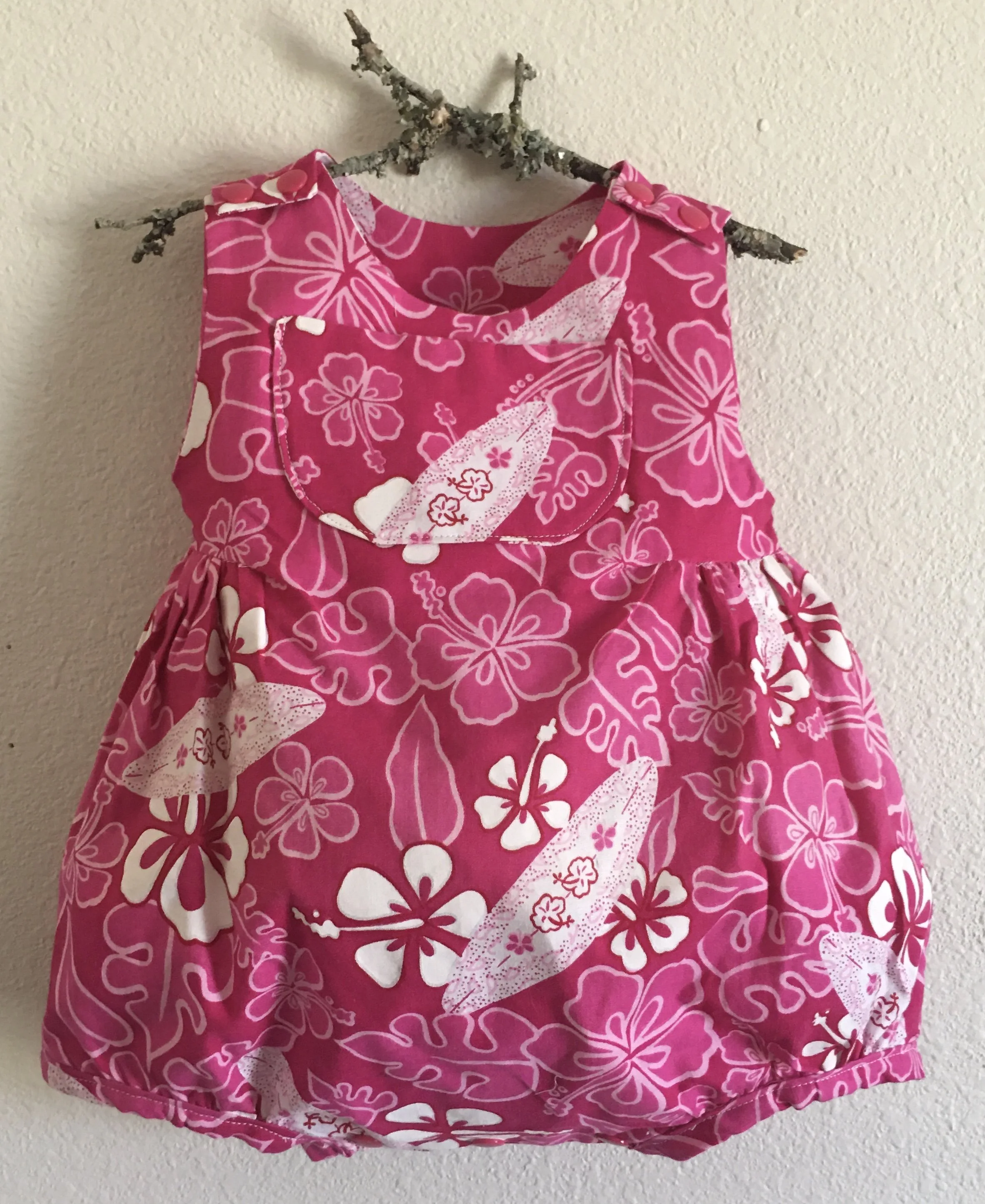 Baby Romper/Bubble - Hibiscus