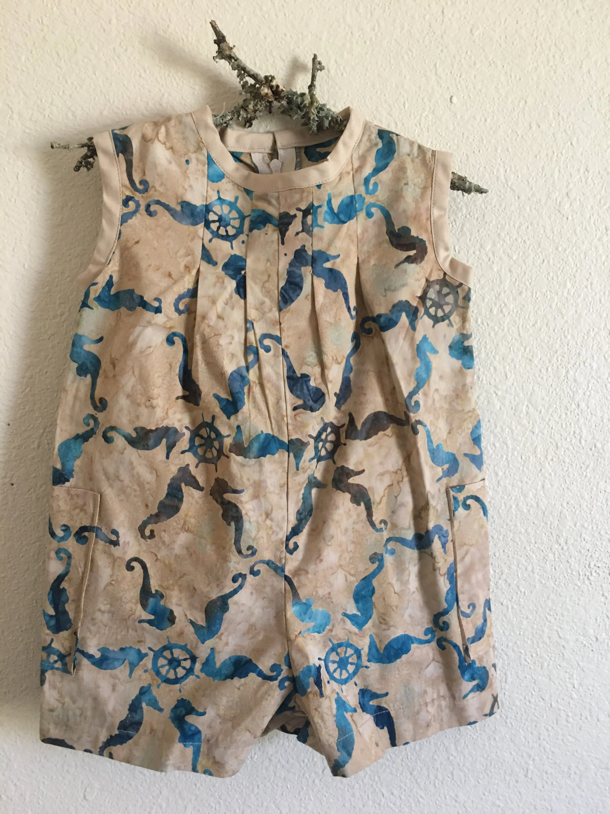 Baby Romper/Bubble - Seahorse