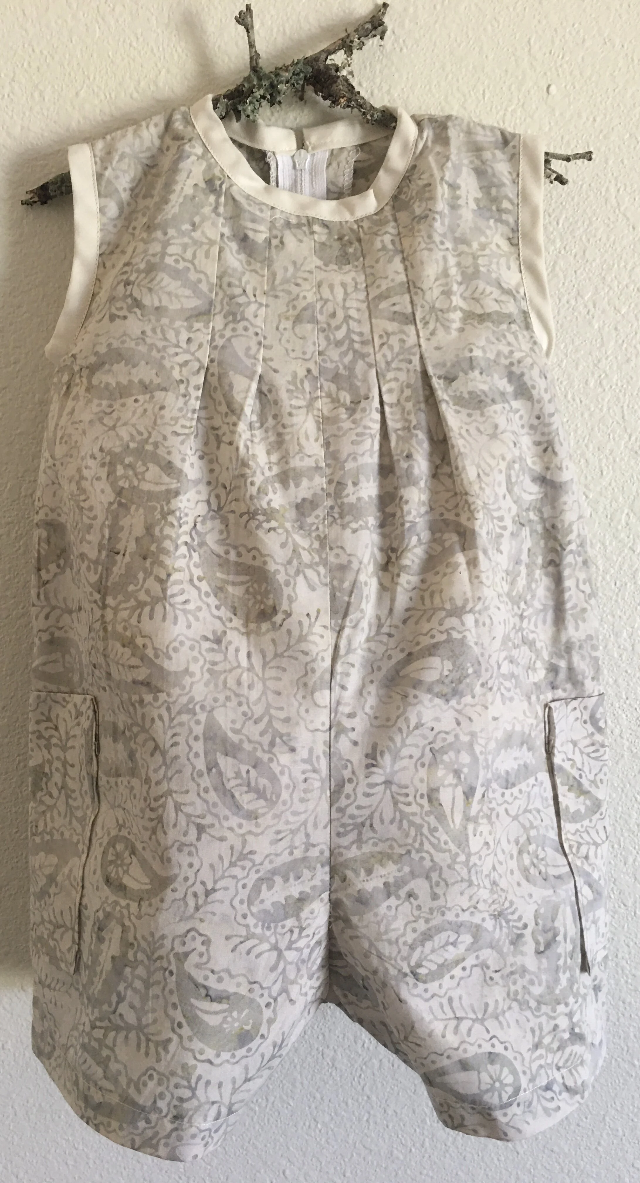 Baby Romper/Bubble - Pale Paisley