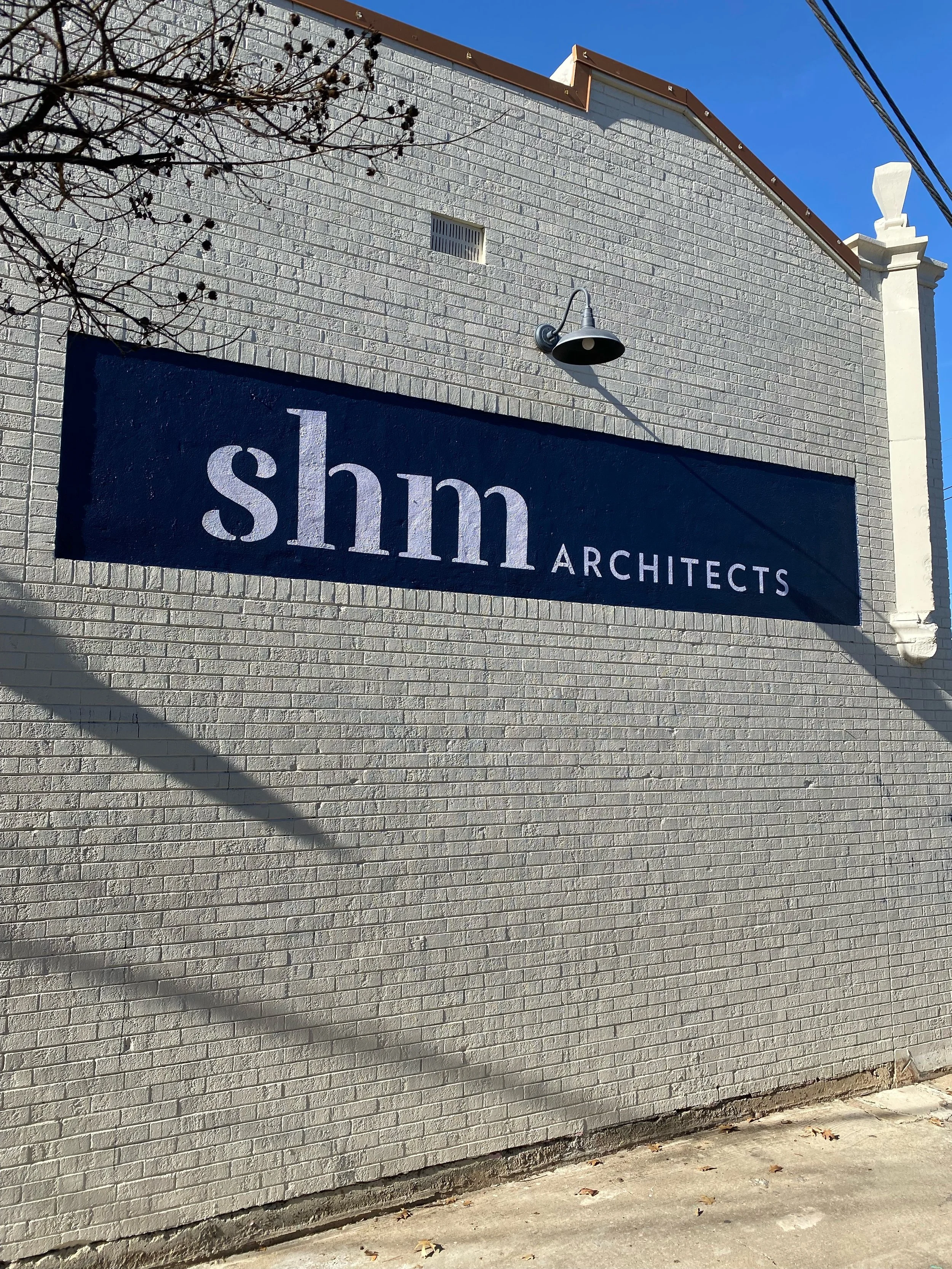 hand painted wall sign