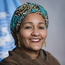 Amina Mohammed Deputy Secretary-General United Nations Ms. Amina J. Mohammed was Minister of Environment of the Federal Republic of Nigeria from November 2015 to December 2016, where she steered the country’s efforts on climate action, protecting the natural environment and conserving resources for sustainable development. Prior to this, she served as Special Adviser to Secretary-General Ban Ki-moon on Post-2015 Development Planning, where she was instrumental in bringing about the 2030 Agenda for Sustainable Development, including the Sustainable Development Goals. Before joining the UN, Ms. Mohammed worked for three successive administrations in Nigeria, serving as Special Advisor on the Millennium Development Goals, providing advice on issues including poverty, public sector reform and sustainable development, and coordinating programmes worth $1 billion annually for MDG-related interventions. She is also an Adjunct Professor in Development Practice at Columbia University, and serves on numerous international advisory boards and panels, including the UN Secretary-General's High-level Panel on Post-2015 Development Agenda, the Independent Expert Advisory Group on the Data Revolution for Sustainable Development, the Global Development Program of the Bill and Melinda Gates Foundation, the African Women’s Millennium Initiative, Girl Effect, 2016 African Union Reform and the ActionAid International Right to Education Project. Ms. Mohammed began her 35-year career in the private sector with architects and engineers responsible for the project management of health, education and public sector buildings. Born in 1961, and educated in Nigeria and the UK, Ms. Mohammed is married with six children.