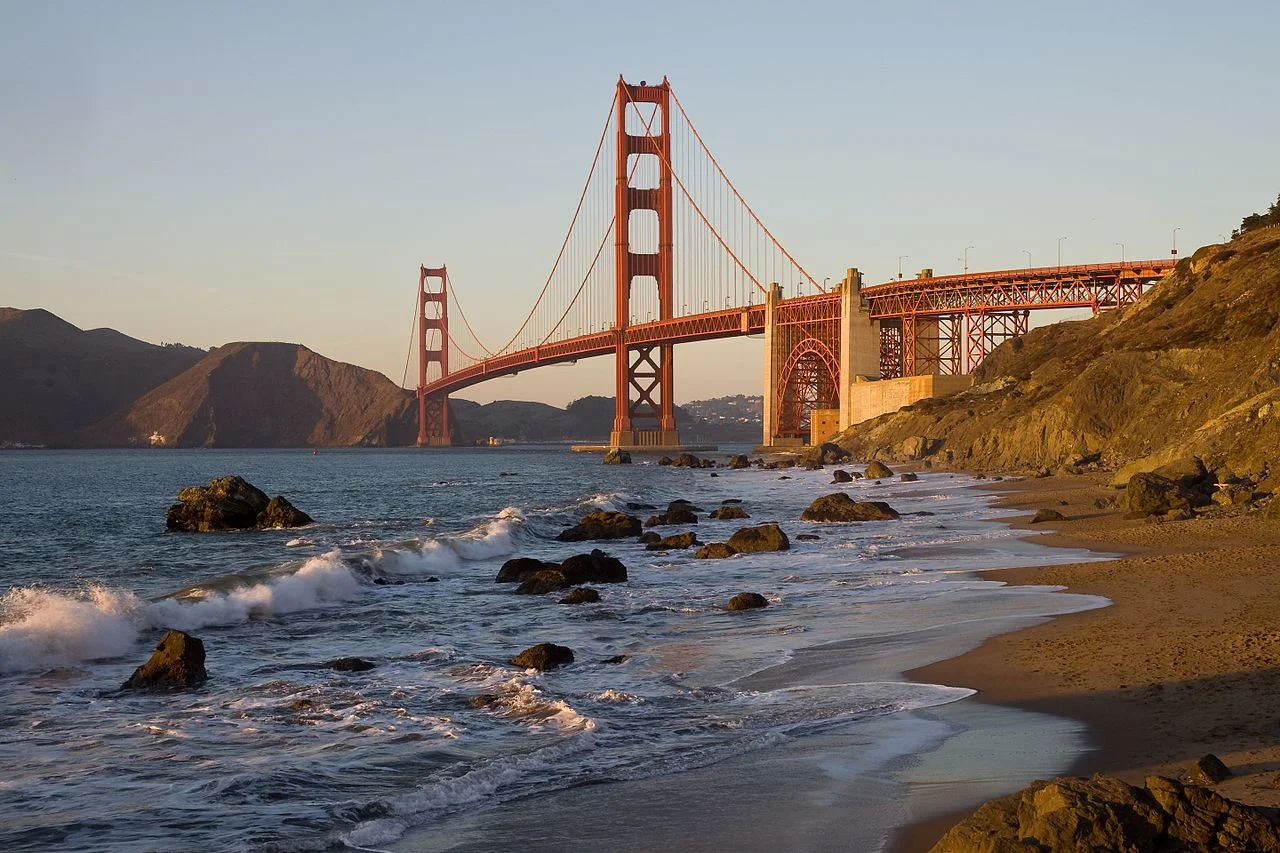 Baker Beach (on other side of bridge, less touristy)