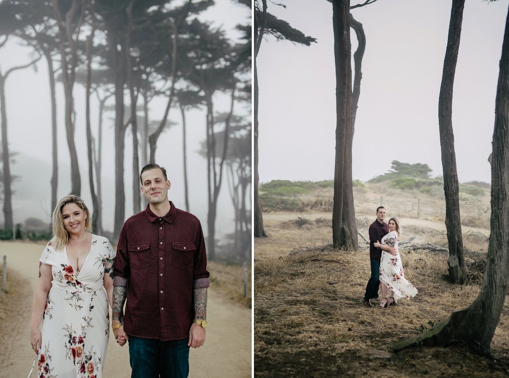 San Francisco Lands End Engagement