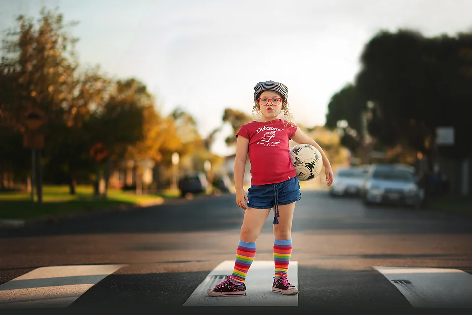 Street Style Soccer girl