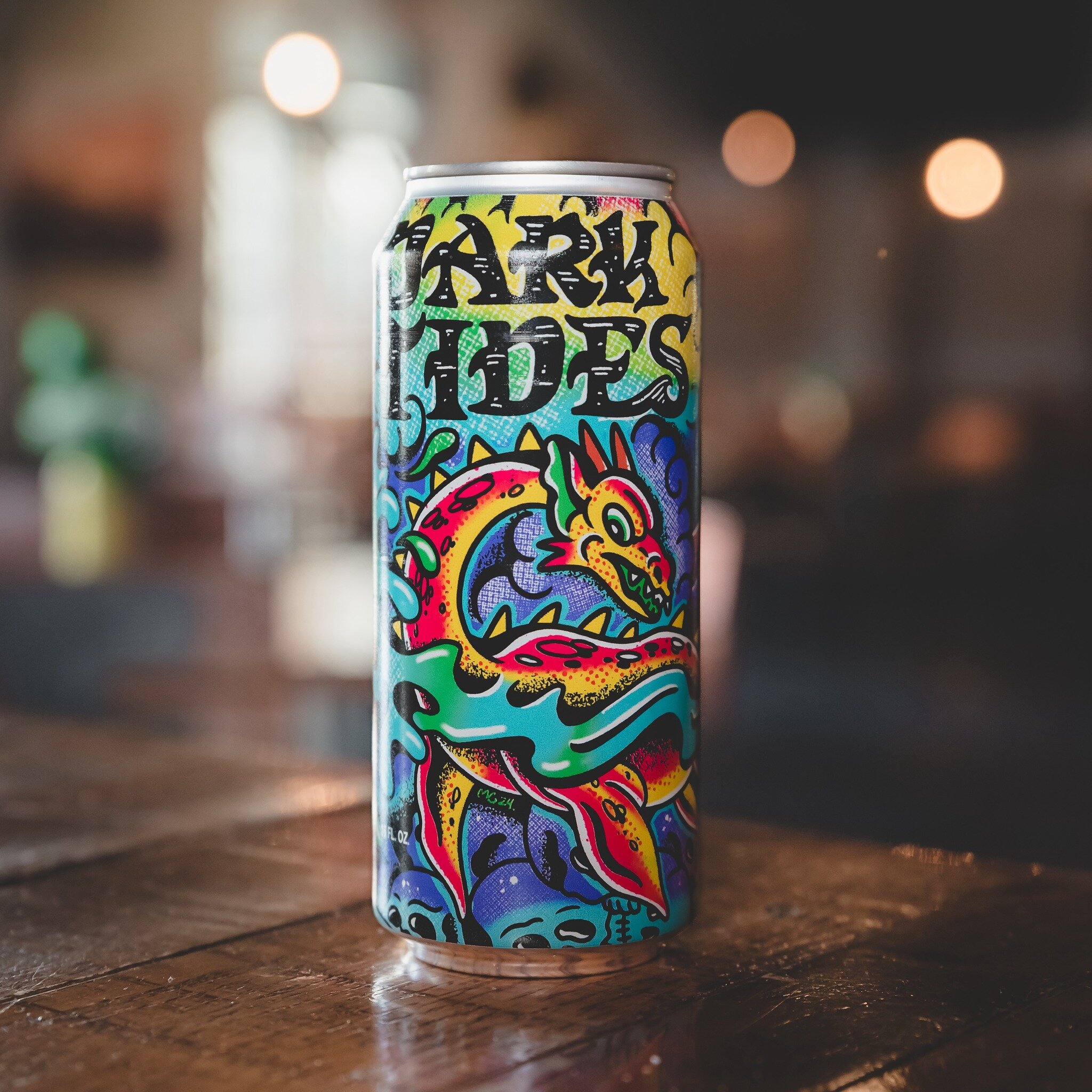 The new Dark Tides can for our 2024 Brewed &amp; Tattooed Fest is absolutely off the chain. Designed by artist @micahgunderson and brought to life with a brilliant Dark Lager created by BSB Head Brewer Ryan Hillesland. This weekend combination of art