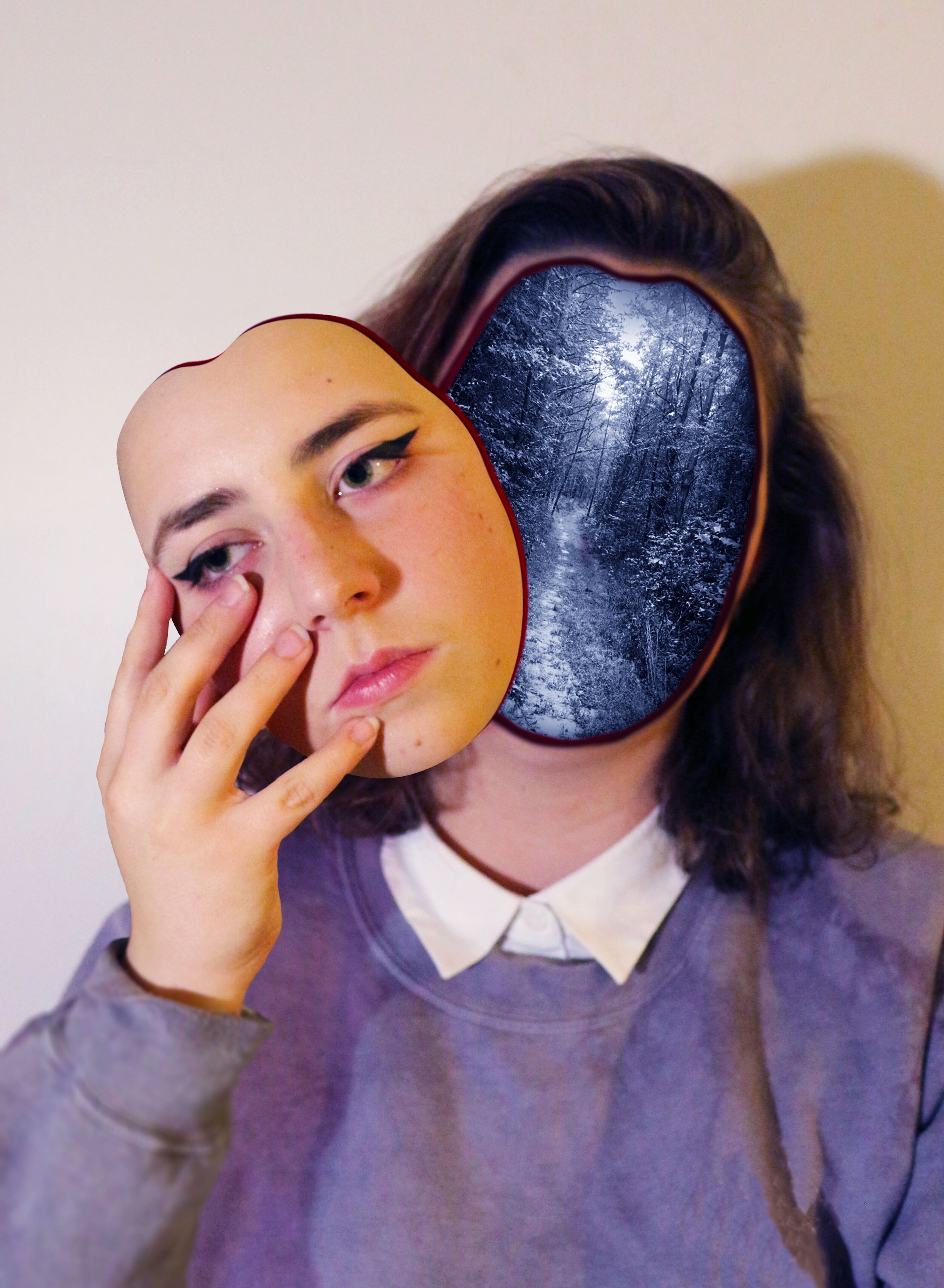 “A Mask of My Own Face” by Evan Rogers