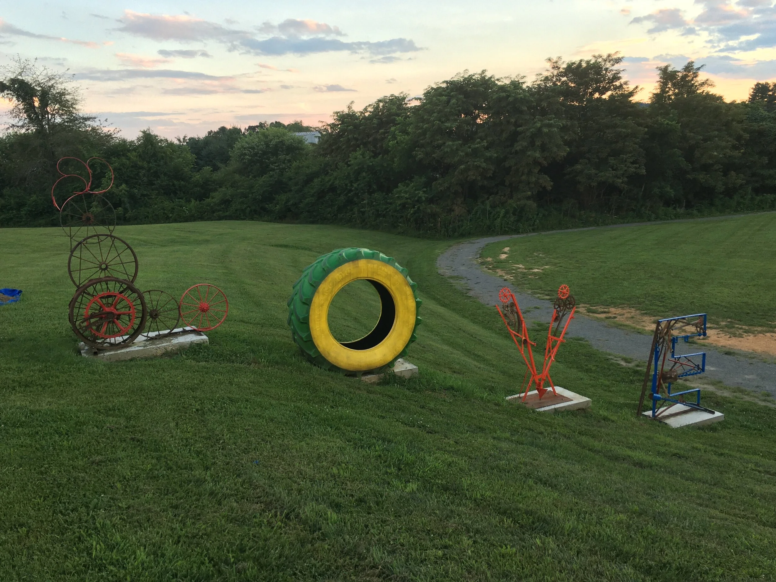 LOVE art installation by students of Bobby Petty at Pulaski County High School (Draper, VA)