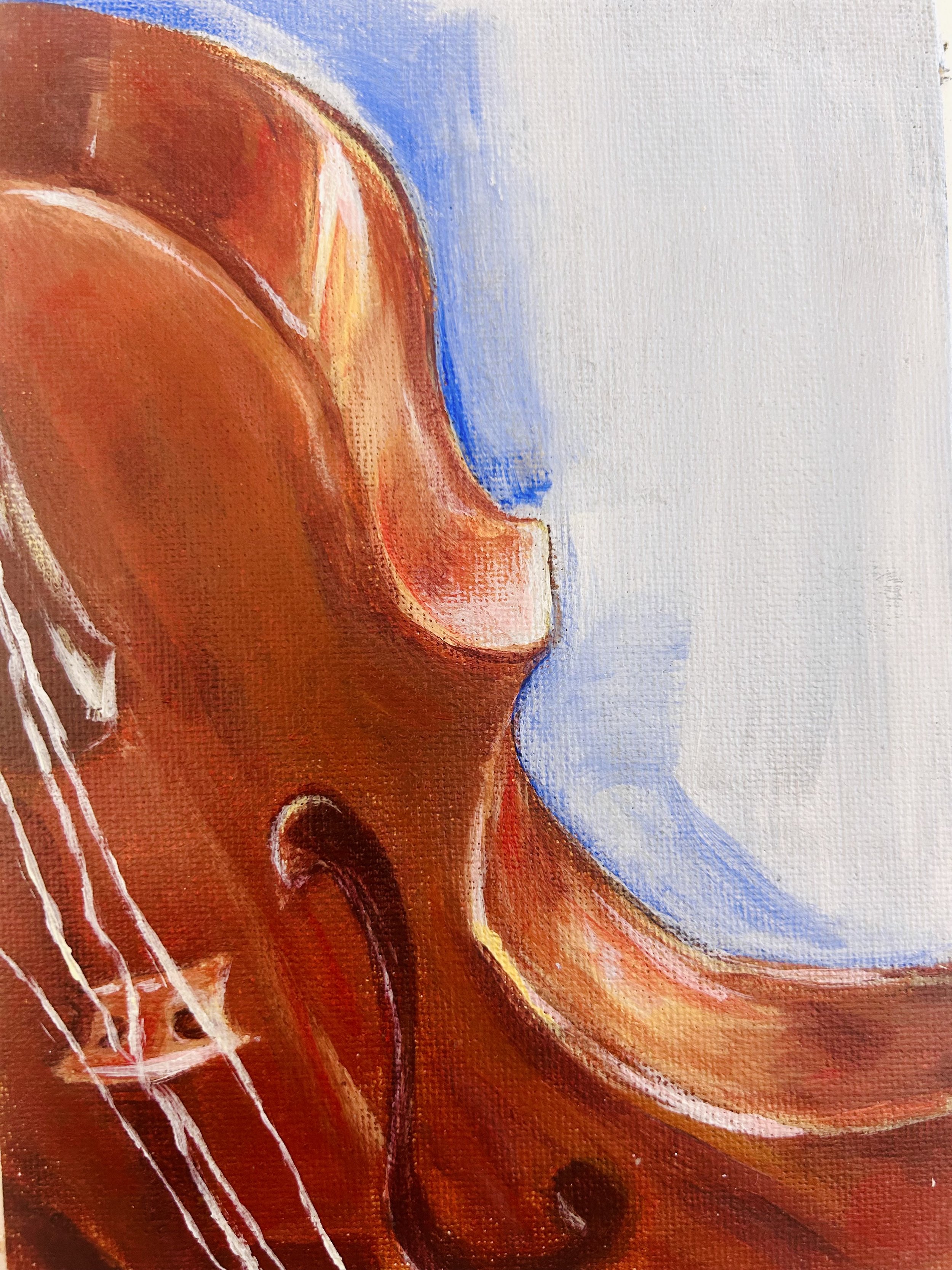 "Violin in acrylic"