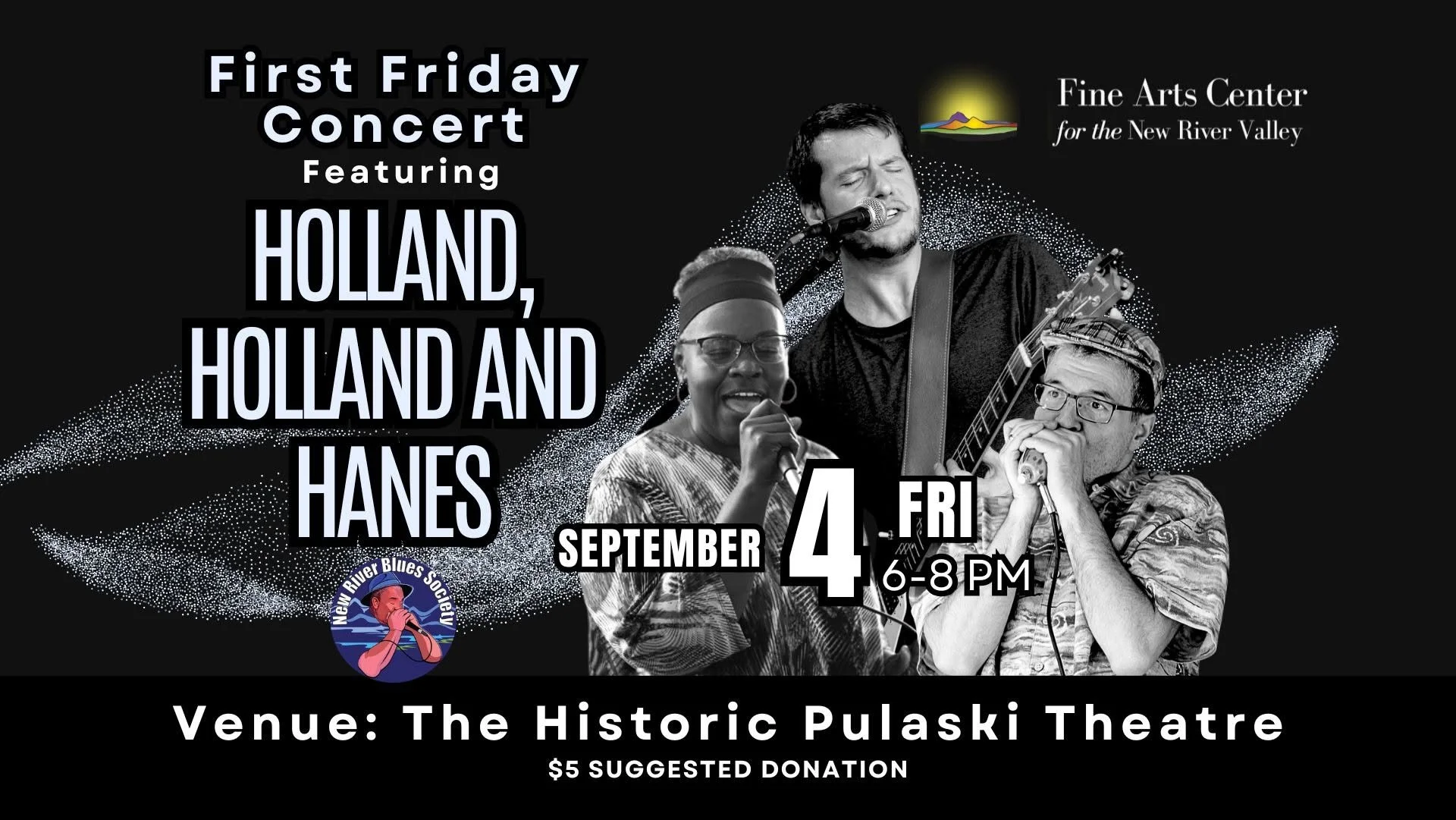 Holland, Holland and Hanes perform at the Historic Pulaski Theatre on Friday, September 4, from 6-8 p.m.