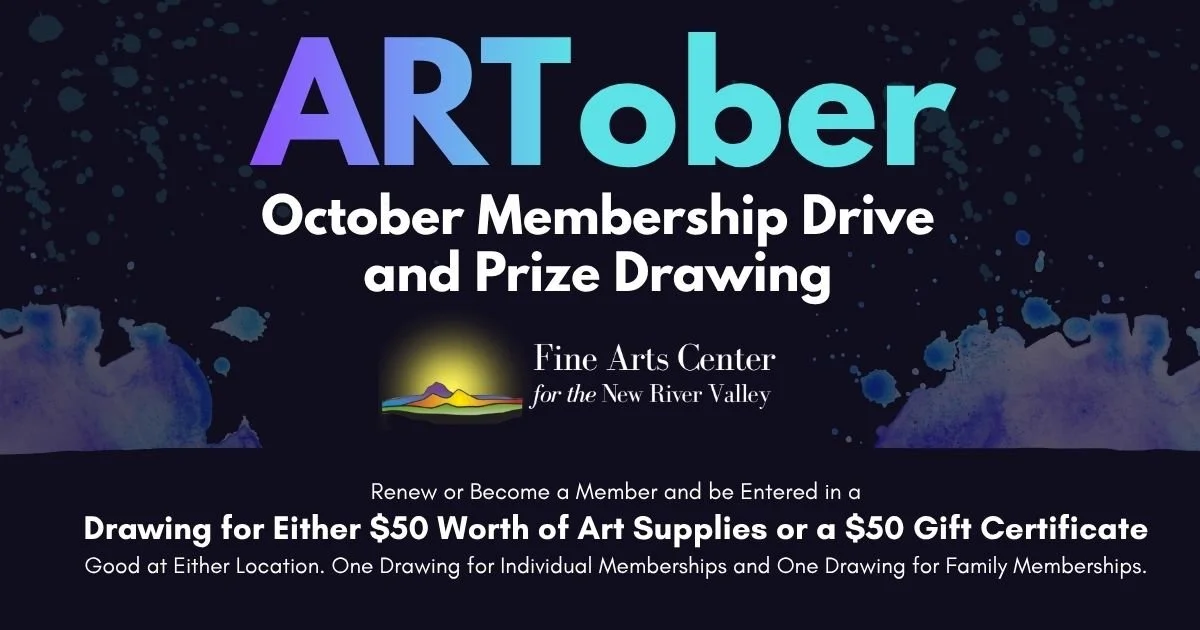 New and renewing members in October will be entered for one of two $50 drawings.