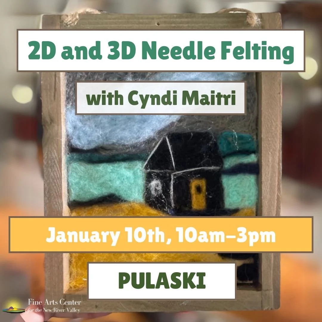 Needle Felting with Cyndi Maitri  - January 10 (10 am-3 pm)