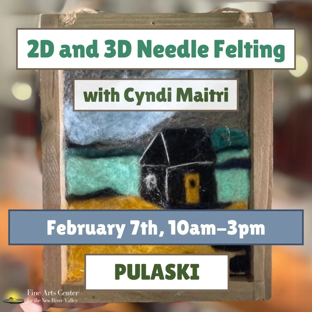 Needle Felting with Cyndi Maitri  - February 7 (10 am-3 pm)