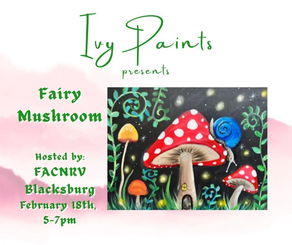 Ivy Paints fairy mushroom Poster.jpg