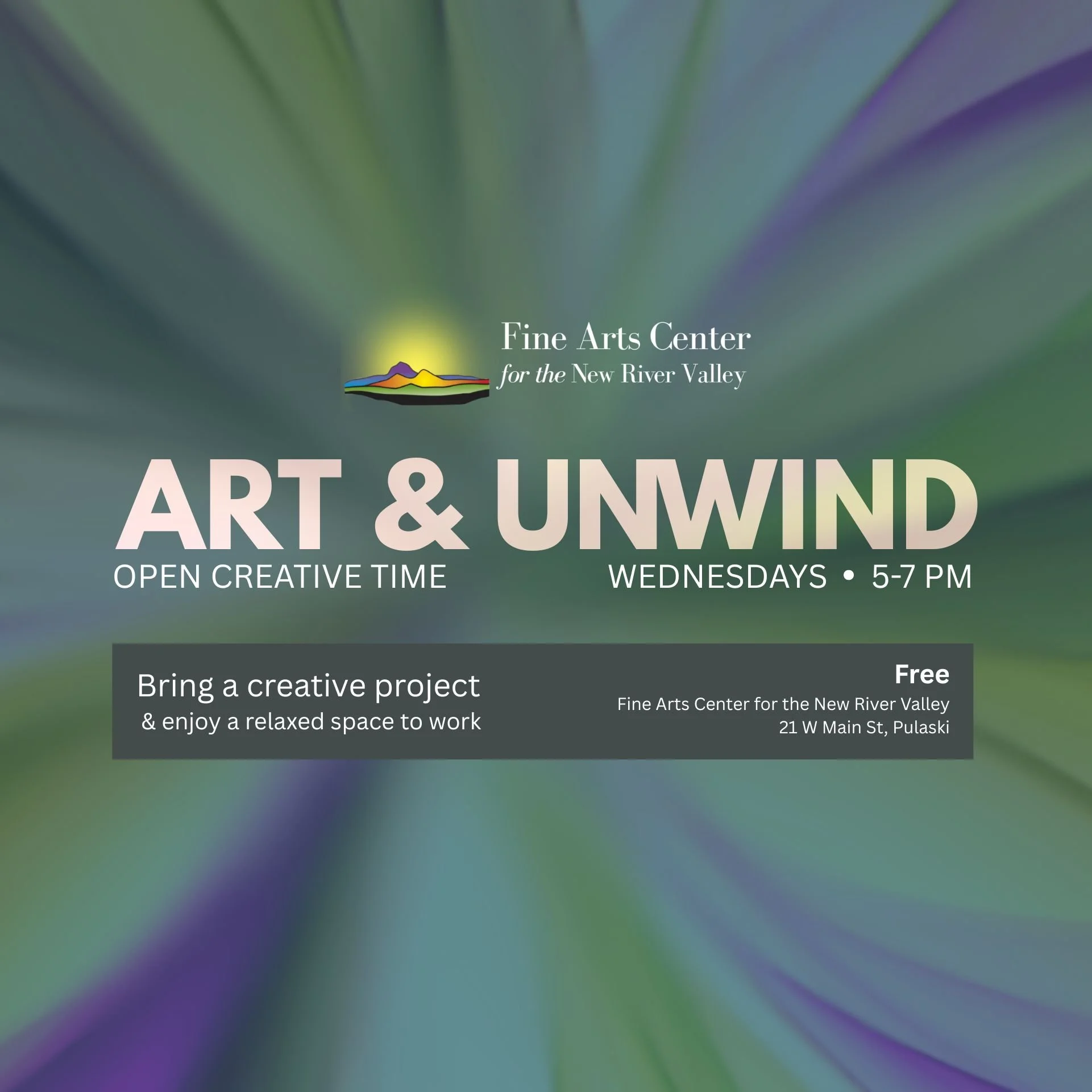 Art & Unwind  - April 1 (5:00 pm - 7:00 pm) - PULASKI