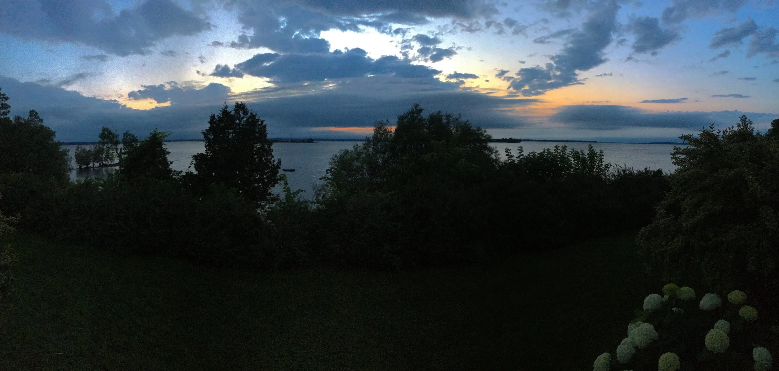 Lake Champlain, sunset before the rain