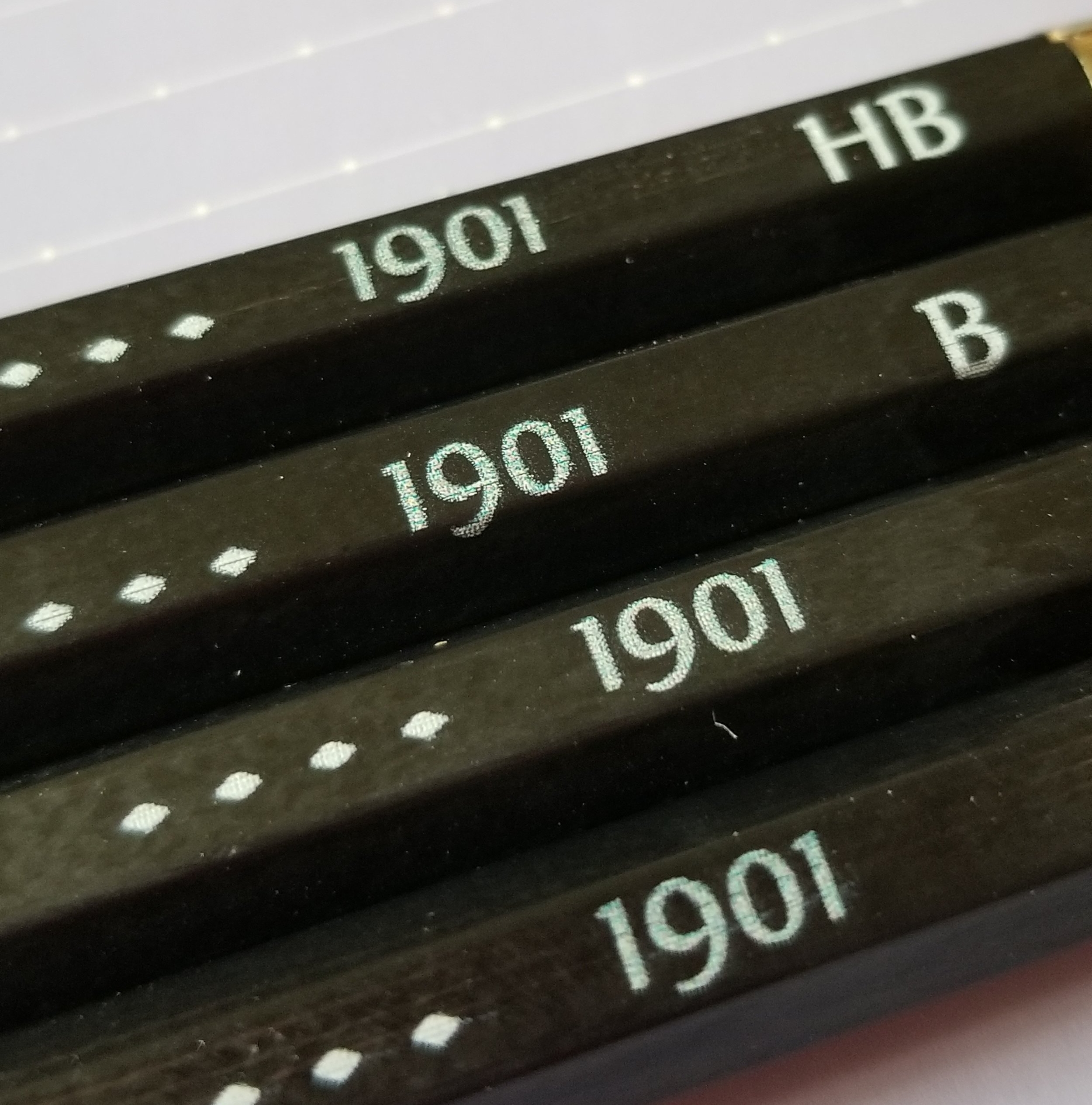 Way off-center printing on the B grade. 
