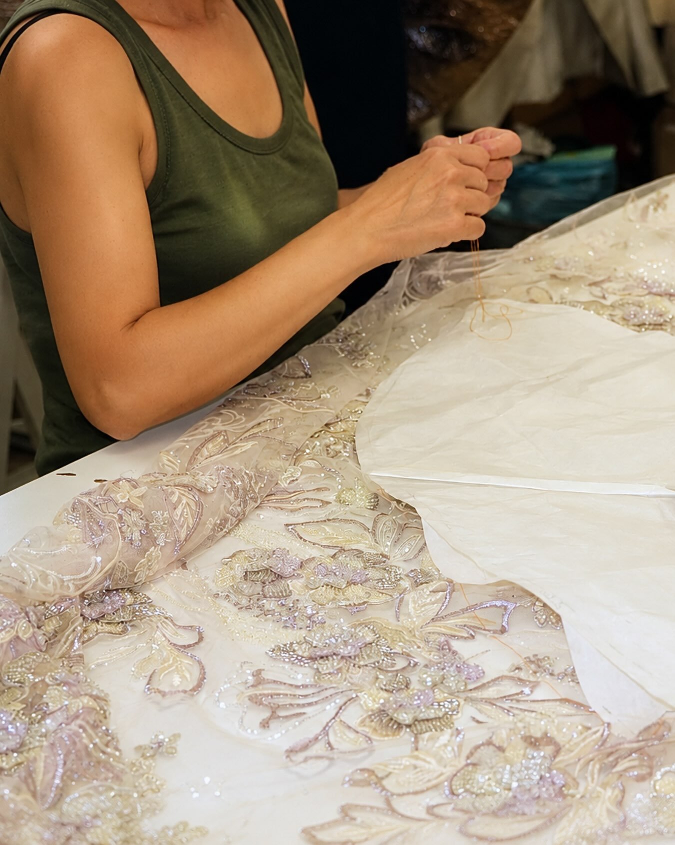 Behind Lunaria: intricate embroidery, delicate materials and hours of handwork bring each piece into form.

Lunaria &mdash; Spring/Summer 2027