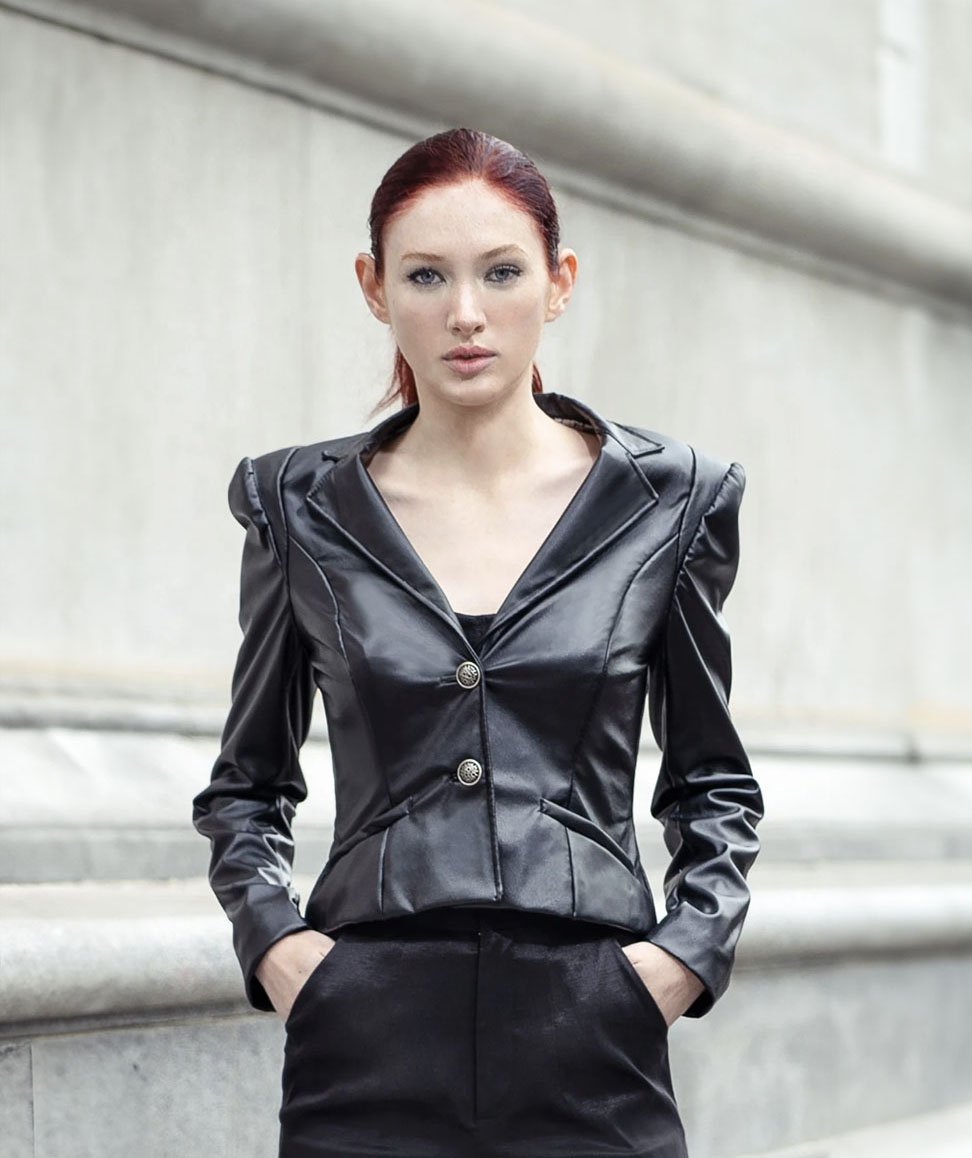 Signature Evaro Faux Leather Jacket