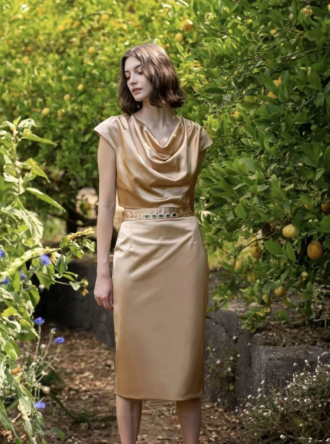Miraggi Silk Skirt