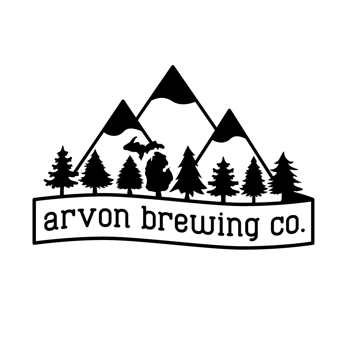 Arvon Brewing Co Black on White Logo.png