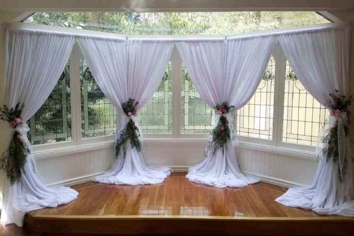 Ceremony Draping at Lyrebird Falls