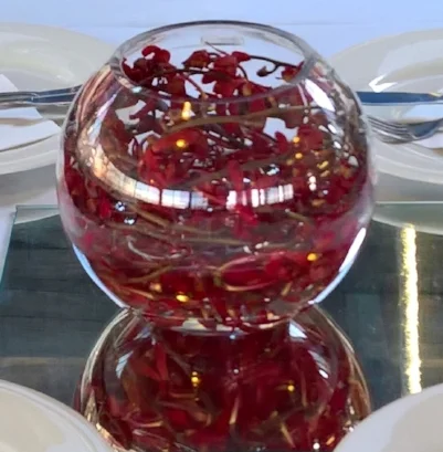 Red Fishbowl Arrangement