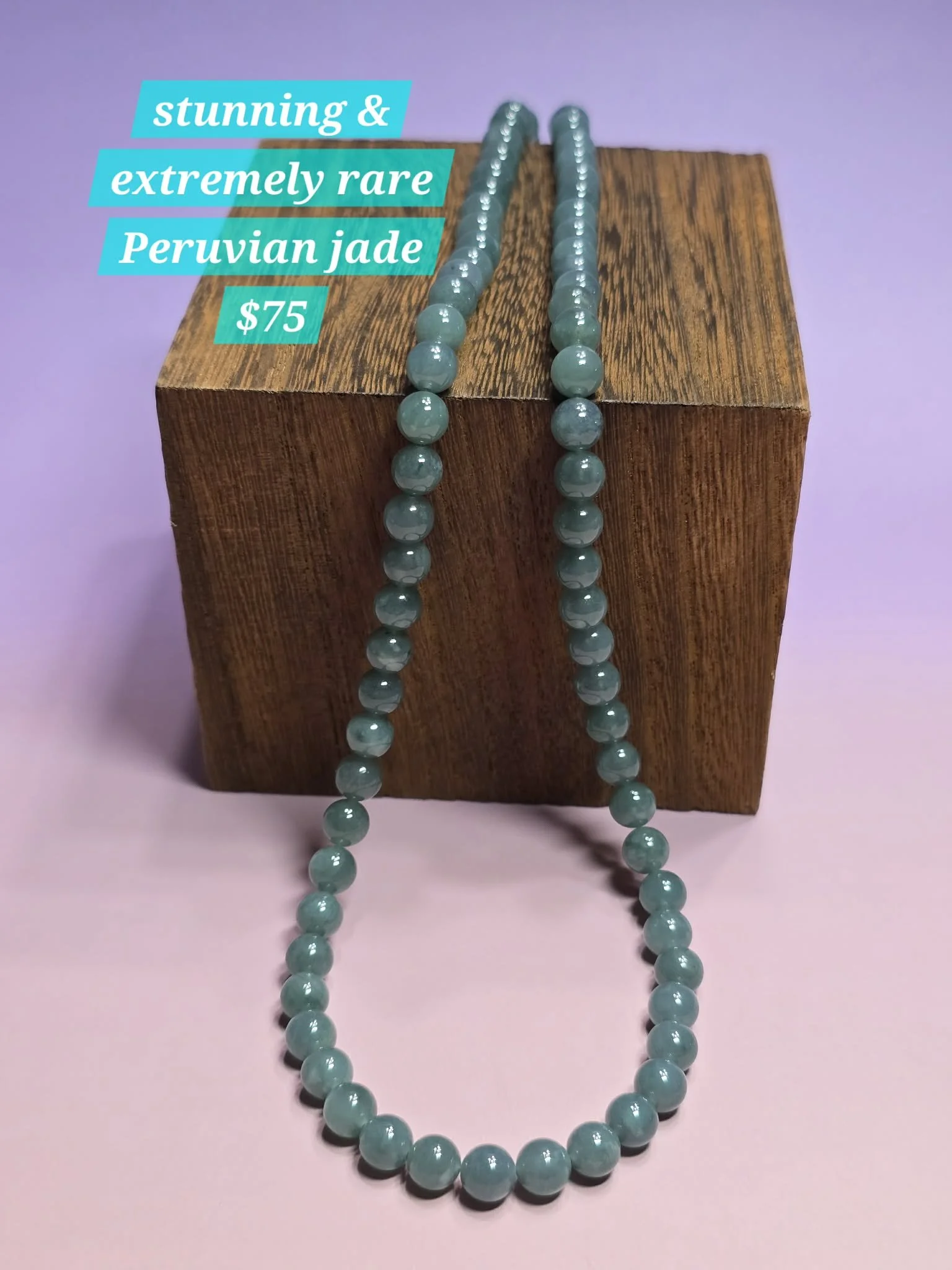 Stunning & Extremely Rare Peruvian Jade Necklace