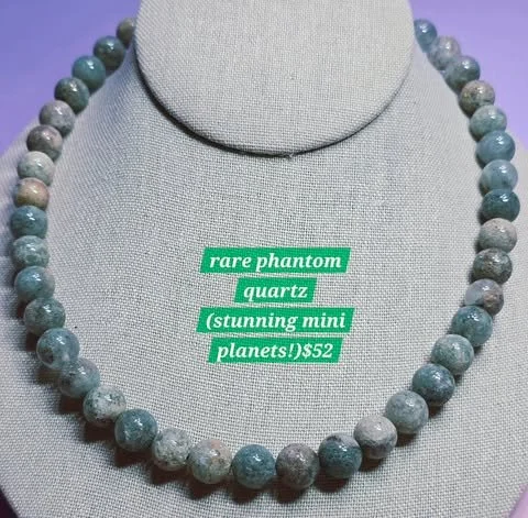 Rare Phantom Quartz Necklace