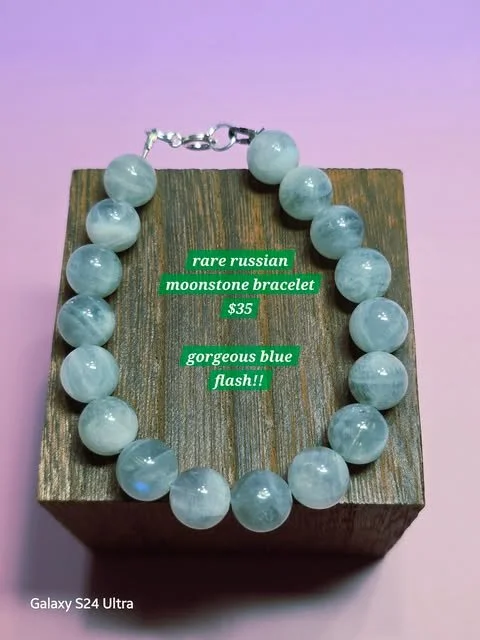 Rare Russian Moonstone Bracelet