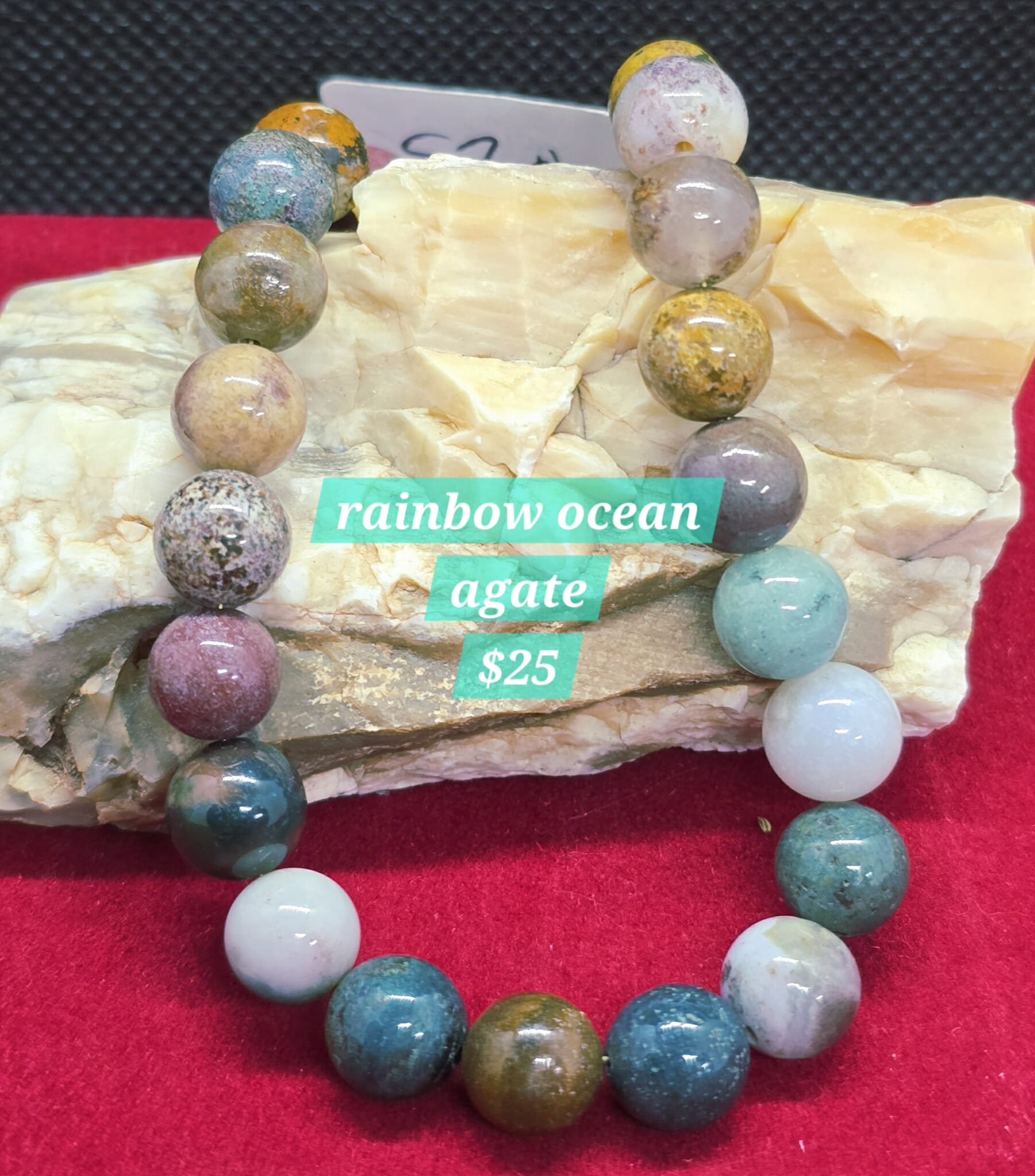 Rainbow Ocean Agate Bracelet