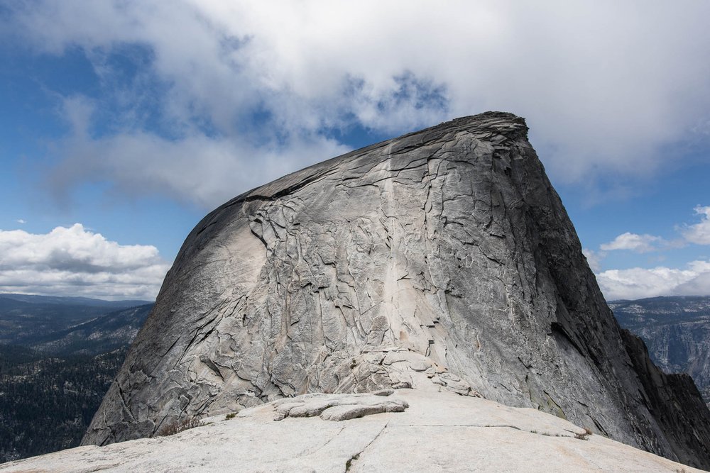 Yosemite Half Dome Little Yosemite Valley Off-Season Cables Down