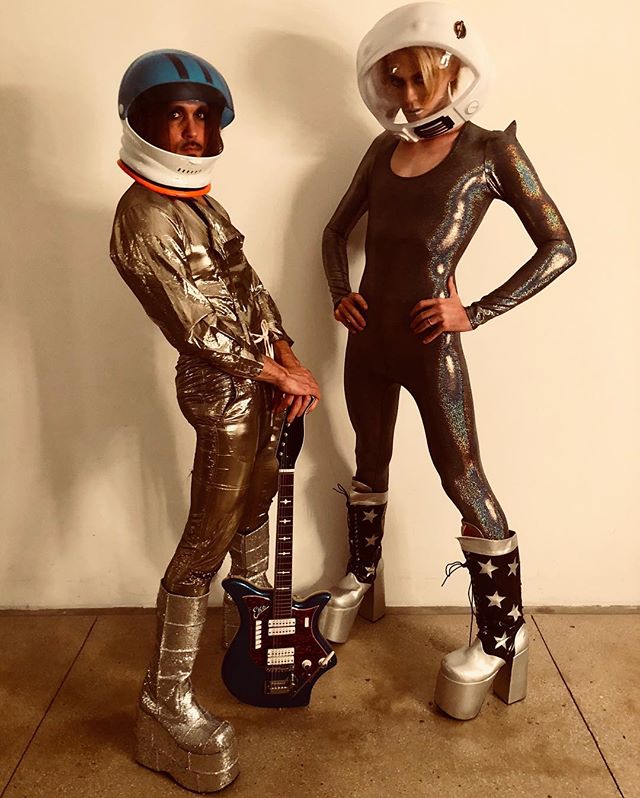 This photo is a pretty accurate representation of the way @jackjamesbusa and I entered the new year...
.
.
.
.
.
#tour #spacemen #newmusic #unitheband #photography #glam #starman