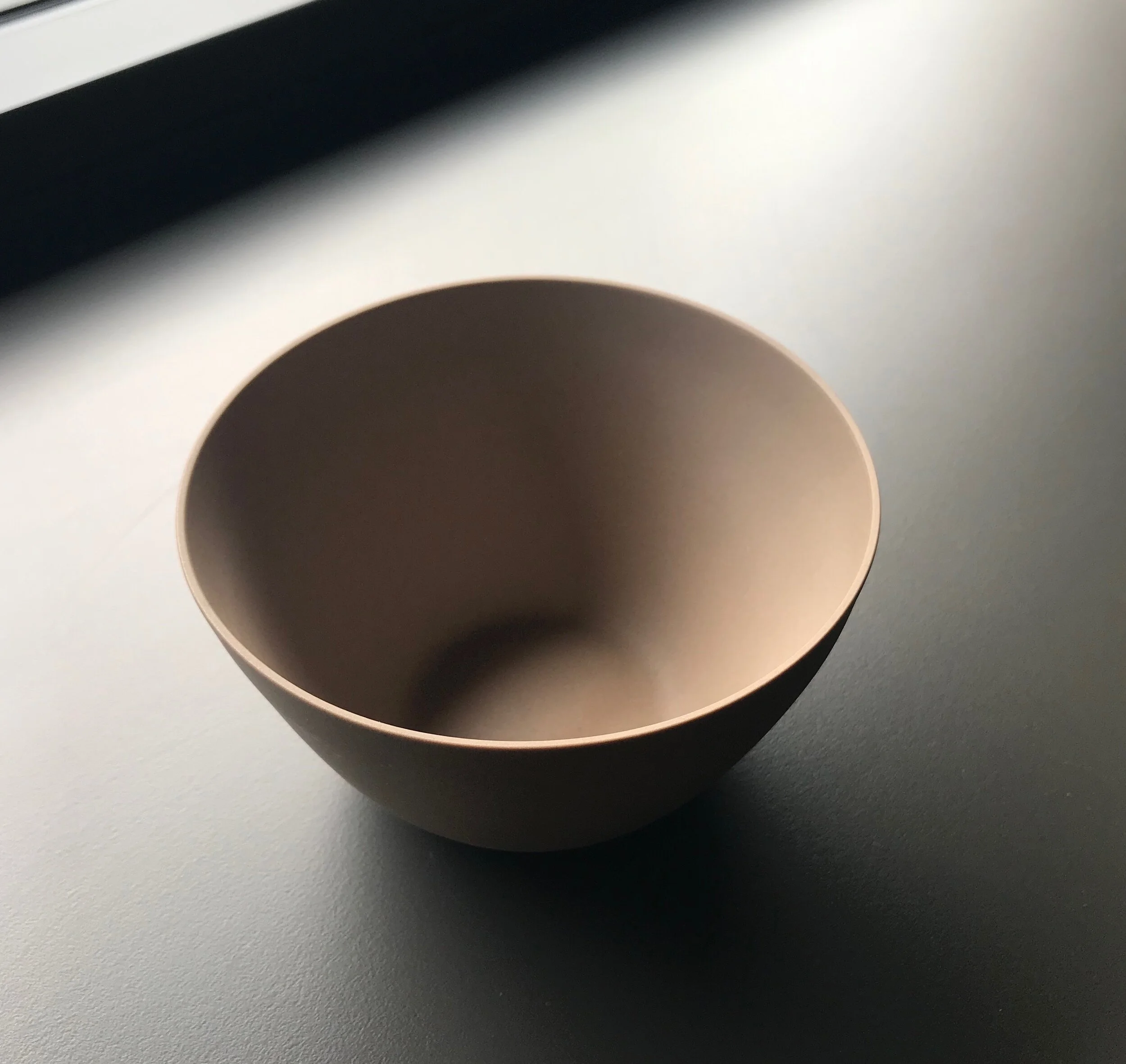 Canvas Cloth and Bowl  Cast Ceramics