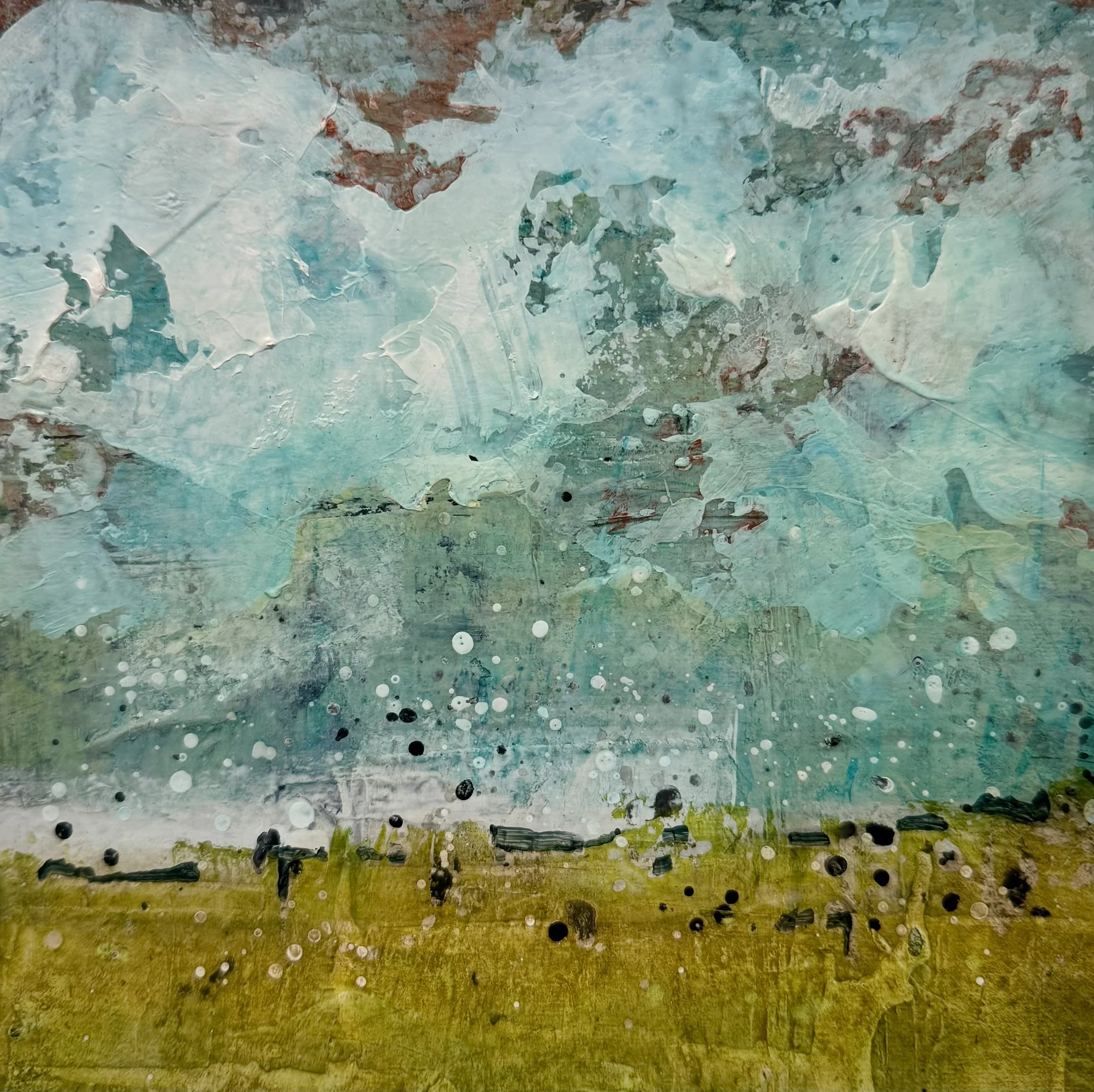 Original Mixed media painting - Let's Walk