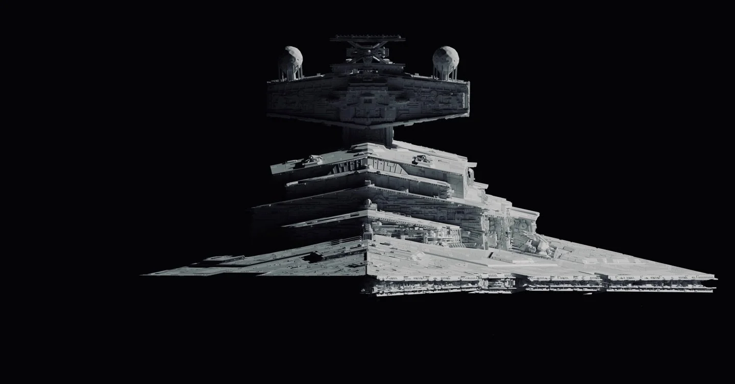 Happy Star Wars day everyone! Here&rsquo;s a couple fan renders I created of my favorite ship the imperial star destroyer! All modeled and rendered in blender as always! May the force be with you all! 
.
.
#blender3d #starwars #maythe4th #spaceart