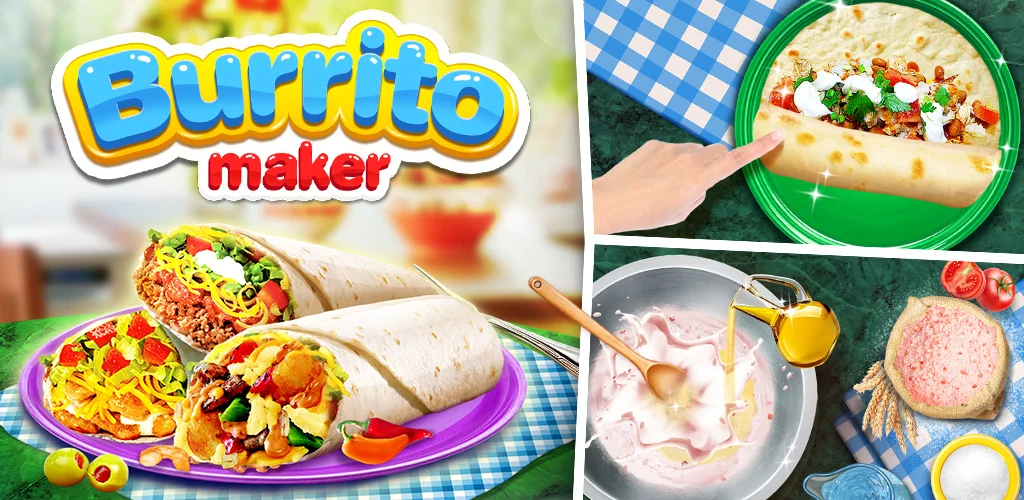 Burrito Maker FRESH tortilla DIY Burrito! Make, decorate and eat the BEST Mexican food