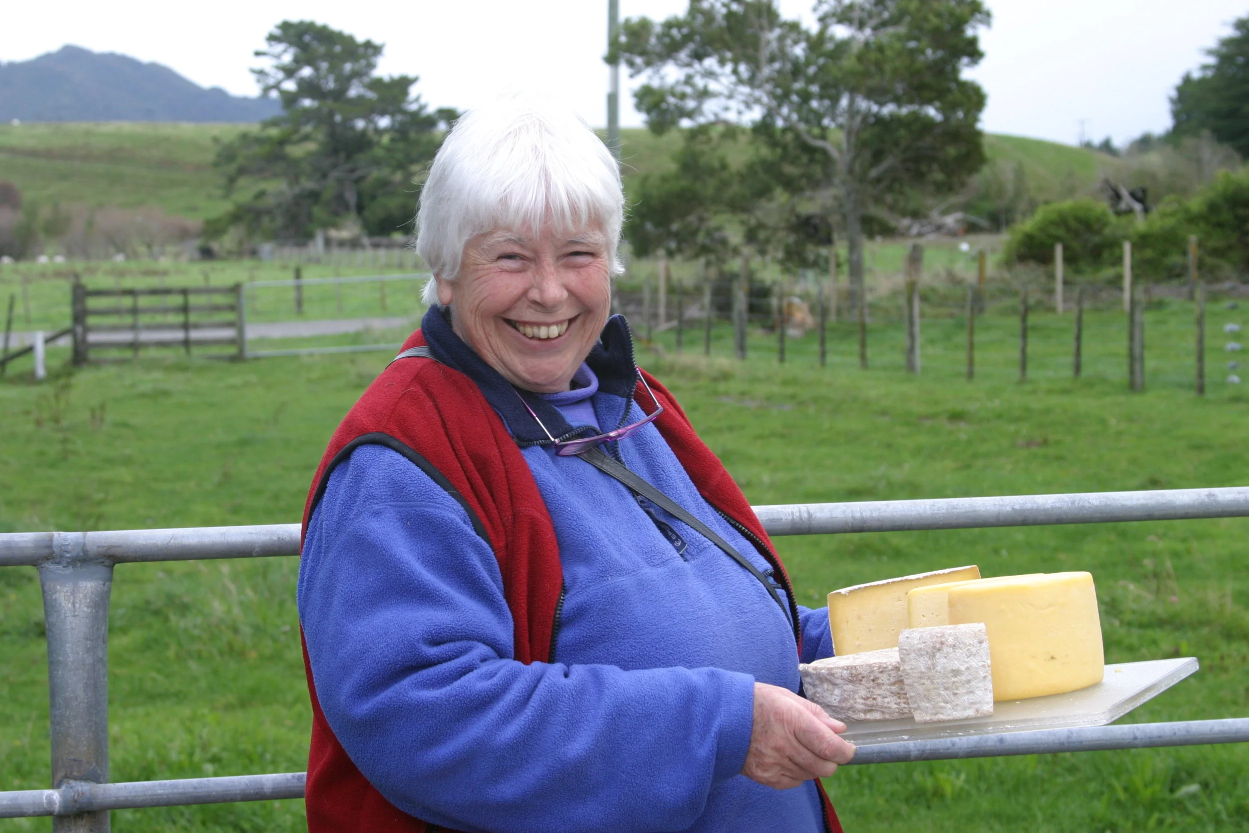 Biddy Fraser-Davies at home at Cwmglyn Farmhouse Cheeeses