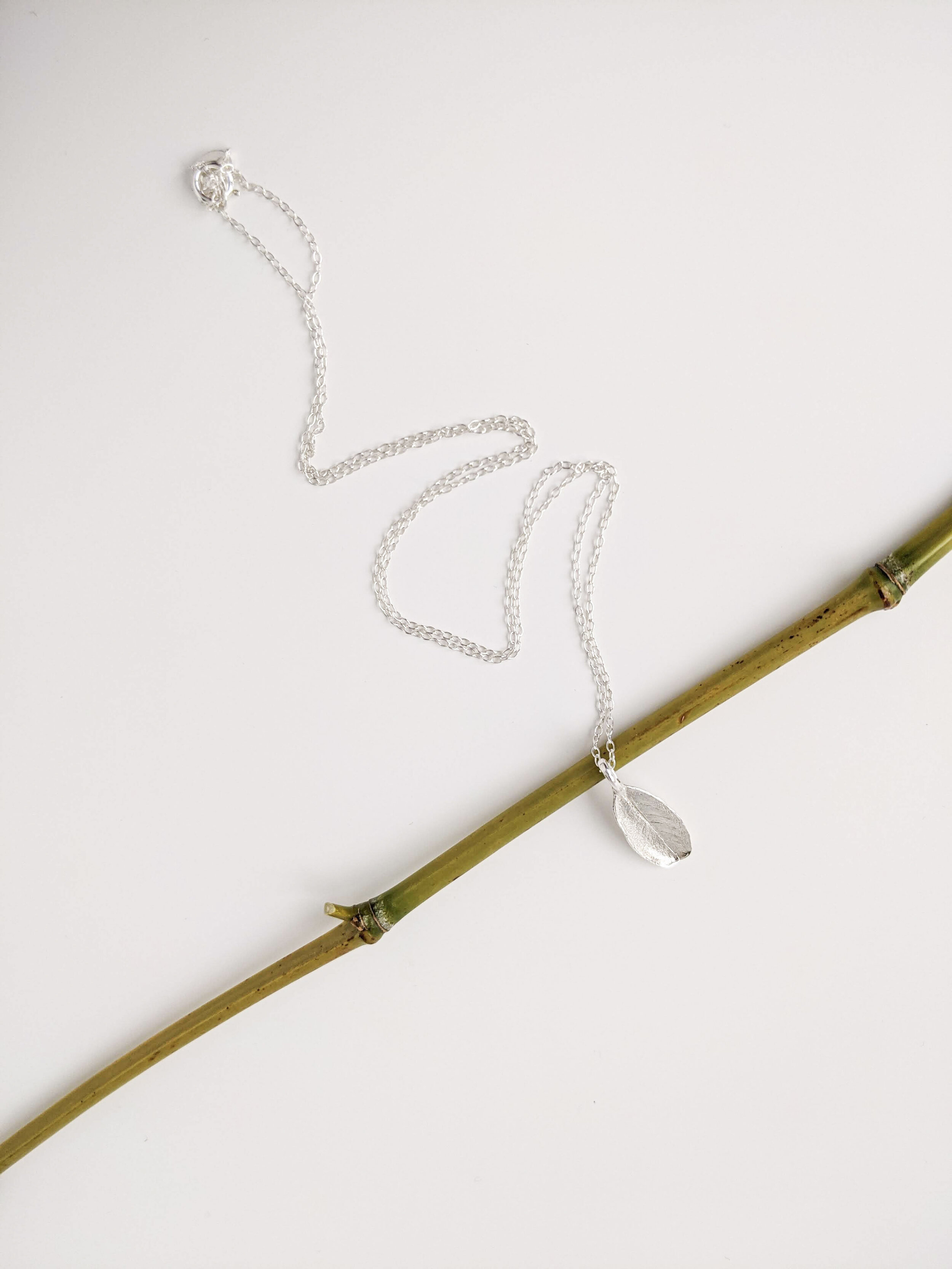 Baby Firethorn Leaf - Necklace