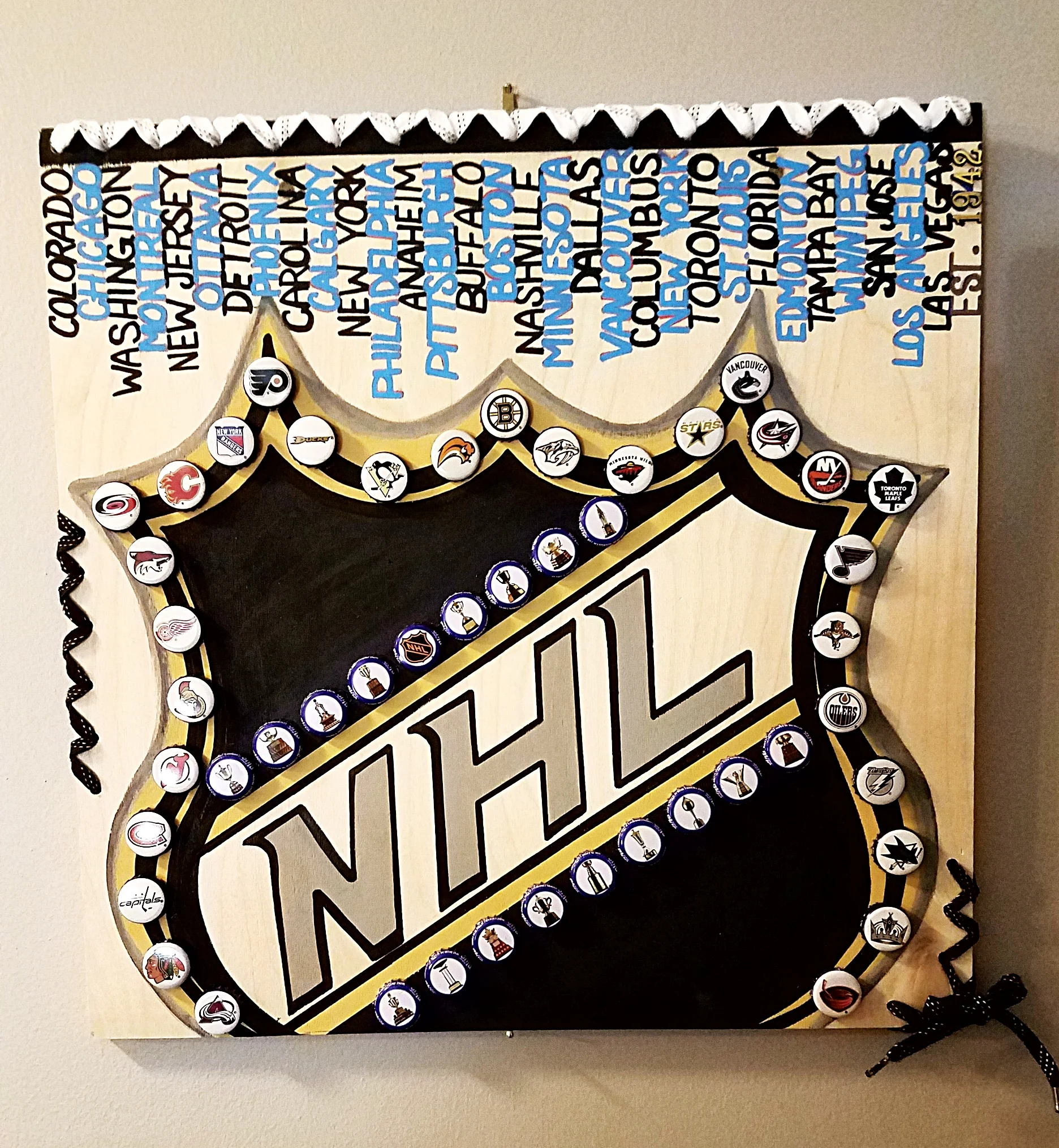 20 x20 Wood- NHL