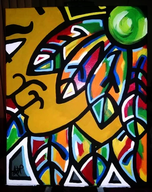 16 x 20 Canvas- Feathered Chief