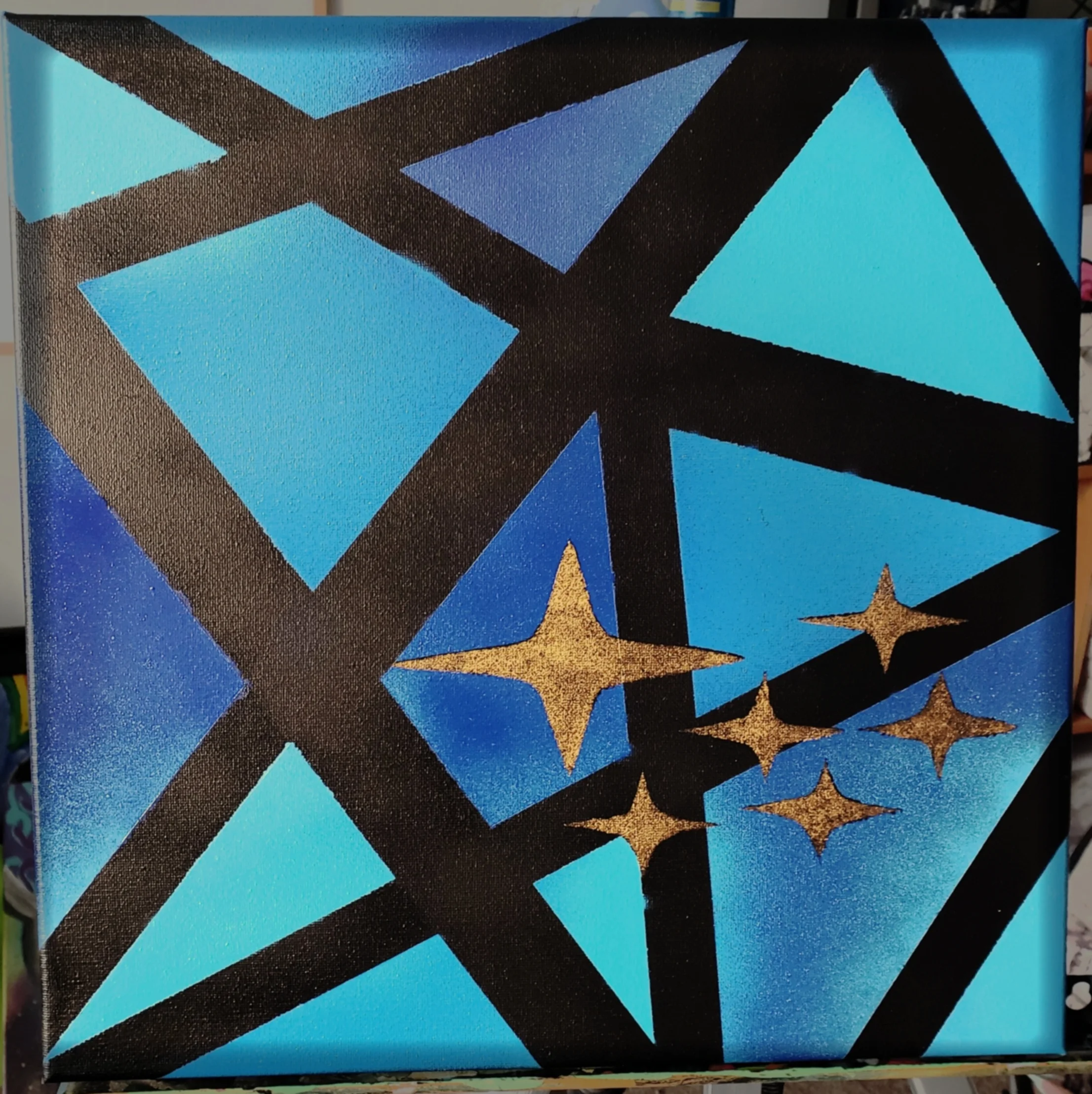 Subaru Custom Designed - 14x14 - Mixed Medias