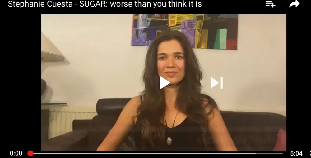 Short video about SUGAR: a toxic and harmful daily poison